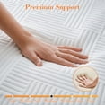 thumbnail image 4 of 4 Inch Gel Memory Foam Mattress Topper Twin,Thick Mattress,Cooling Mattress Topper with Removable & Washable Bamboo Cover,Reversible Memory Foam Mattress Topper,Extra Firm, 4 of 10