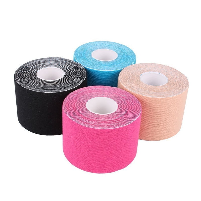 Pink Sport Kinesiology Athletic Tape Waterproof Breathable Cotton Muscle Pain 