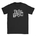 thumbnail image 4 of Camisetas para hombre, pareja, banda musical Sonic Youth, humor, camisetas de algodón, camiseta de manga corta, cuello redondo, ropa, regalo, 4 of 5