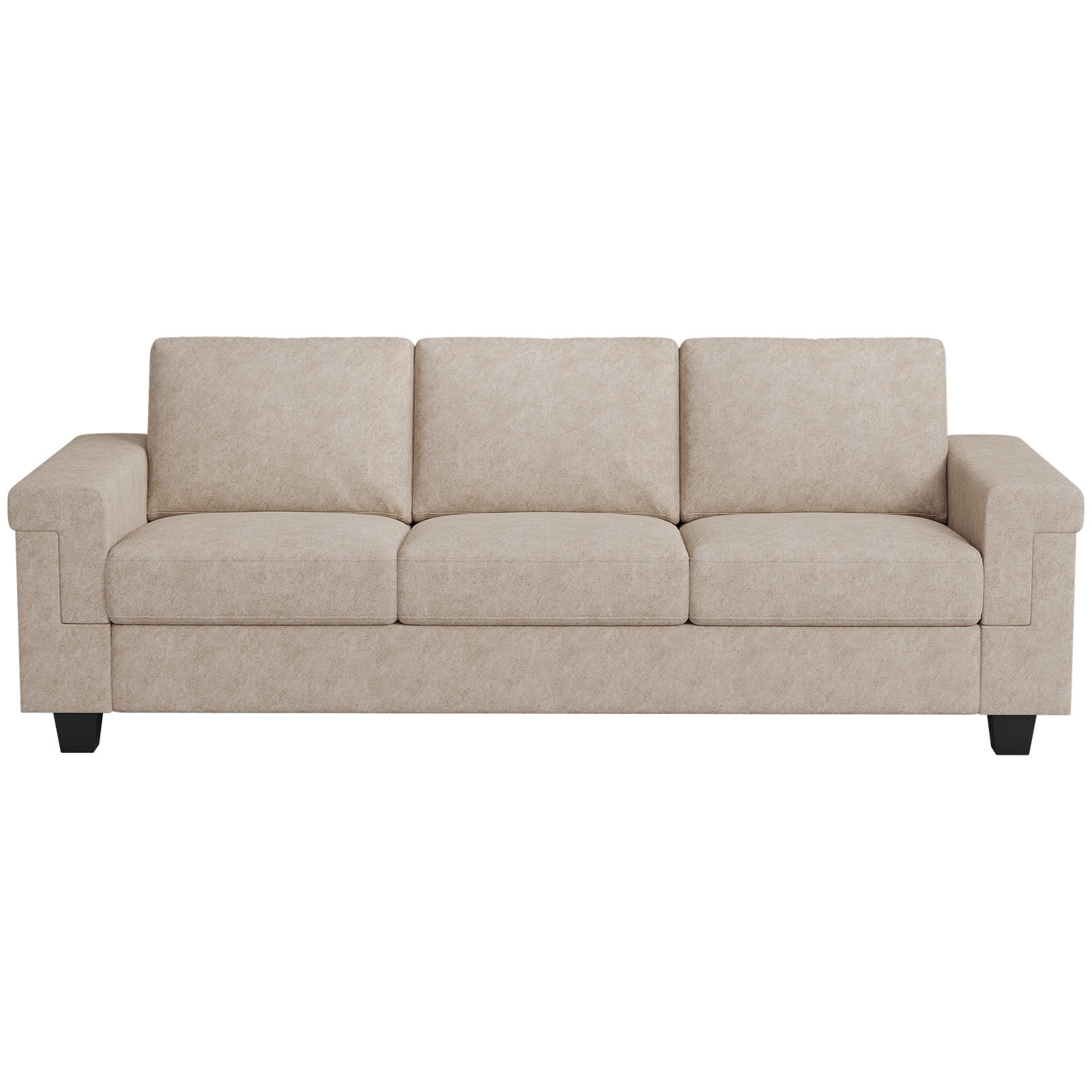 90" Sofa Couch, Modern Upholstered Sofa 3 Seater Sofa For Living Room Apartment Office