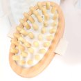 thumbnail image 3 of Cepillo de Limpieza Profunda Cepillo para el Cuerpo, Cepillo de Masaje, Cepillo para el Cuero Cabelludo Pincel Masajeador de Madera Natural para ducha de cuerpo, 3 of 7