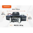 thumbnail image 3 of DK2 9,500 lb Premium Electric 4x4 Winch (Steel Cable Included), 3 of 4