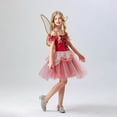 thumbnail image 2 of FEIFLY Kids Fairy For Halloween Party Elegant Dress With And Skirt For Girls Solid Color Festival Clothing, 2 of 9