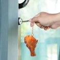 thumbnail image 5 of Realistic BBQ Food Keychain Set Grilled Chicken Wing Sausage Charm, 5 of 7