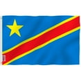 thumbnail image 1 of ANLEY Fly Breeze Drapeau de la République Démocratique du Congo 3 X 5 Pieds - Drapeaux Congo-Kinshasa en Polyester, 1 of 2