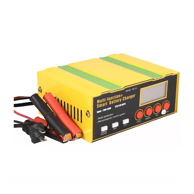 Cargador De Batería Inteligente Y Automático Malubero 12v/12a Amarillo