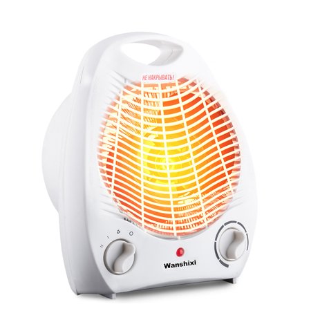 

Wowspeed Heater Fan Space Heater with 2 Heating Levels for Indoor Use