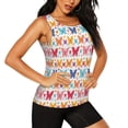 thumbnail image 2 of Fuzoiu Colorful butterflies Print Women's Workout Tank Top,Athletic Racerback Sports Tank,Tops Sleeveless Running Loose Fit Yoga Tops,Active Shirts for Yoga, Running, and Gym-XX-Large, 2 of 7
