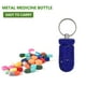 thumbnail image 5 of Botella De Medicina Pequeña Pequeña botella de medicina con diamantes de imitación, caja portátil impermeable para pastillas (azul oscuro) Tmvgtek Libre de BPA, 5 of 7