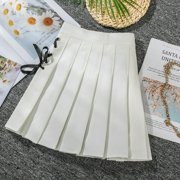 Women’s Pleated Skirt Basic Skirt School Cheerleader Denim Skirts for Women Leather Skirts for Women High Waist Belly Dance Skirt Tennis Skirts for Girls plus Size Mini Skirts Petite Skirts for Women