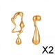 thumbnail image 1 of Pendientes Colgantes Fernando Pendientes Irregulares Joyería Pendientes de Aro en Forma de Lágrima 2 piezas, 1 of 8