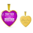 thumbnail image 6 of Together With You Is My Favorite Place To Be Heart Pendant Necklace, 6 of 11