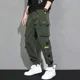 thumbnail image 4 of Pantalones Cargo Apilados Para Hombre Otoño Pantalones Para Hombre Joggers Moda Ajuste Regular Vintage Nailon Suelto Calle Casual Lujo Emo Algodón, 4 of 4