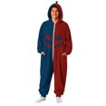thumbnail image 2 of YNGKMEA Halloween Onesies Halloween Holiday Color Block Pajamas Long Sleeve Night Club Jumpsuits Hooded Spooky Horror Print Onesie Navy 3XL, 2 of 6