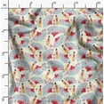 thumbnail image 2 of Soimoi Luxurious Sheen Modal Satin Fabric - Blue - Asian Printed, Ideal Drapable Material For Clothing, Blouses, Dresses, Lingerie, 1 Yard - 42" Wide, 2 of 6
