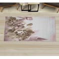 thumbnail image 1 of Tropical Decorative Rug, Exotic Orchids Blossom Leaves on Blurred Background Floral Themed Modern Art, Quality Carpet for Bedroom Dorm and Living Room, 6 Sizes, Pale Salmon, by Ambesonne, 1 of 1