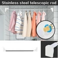 thumbnail image 4 of Mouliraty Tension Curtain Rod, 15.8-27.6 Inch | 22-35.5 Inch, Adjustable Spring Curtain Rod for Windows Cabinet Blinds Closet Bedroom Kitchen Bathroom, 4 of 9