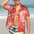 thumbnail image 7 of Kll Men'S Hawaiian Shirt Short Sleeve Button Down Beach Shirts-Beef Steaks, 7 of 7