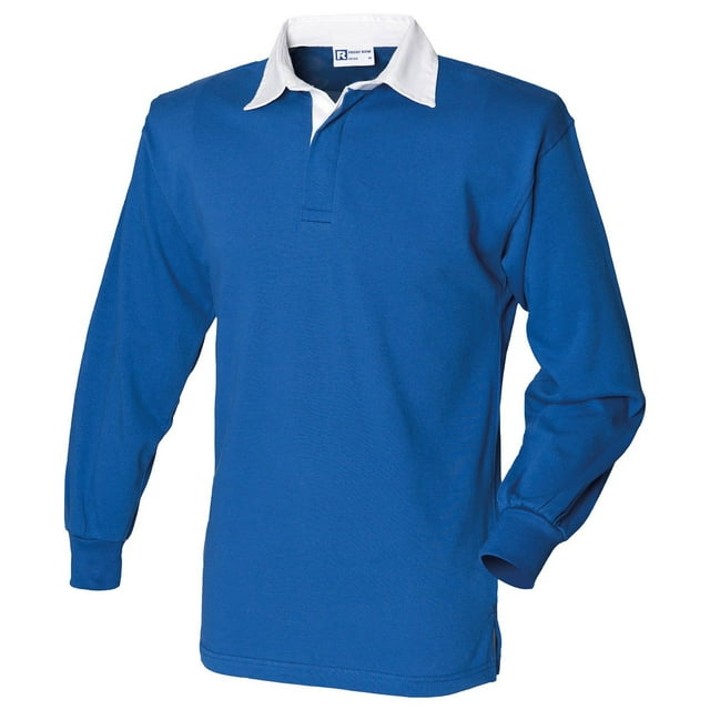 Front Row Long Sleeve Classic Rugby Polo Shirt
