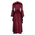 thumbnail image 5 of UPPADA Victorian Ball Gown Costume for Womens Long Corset Dresses Plus Size Viking Costumes Gothic Dresses Vintage Ball Gowns Masquerade Dress, 5 of 7
