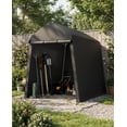 thumbnail image 1 of BeesClover Tente de Rangement Extérieure Robuste, Abri d'Auto Extérieur Portable Imperméable et Résistant aux UV, Unité de Rangement Extérieure, Portes à Glissière Enroulables et Évents, Abri de Garage Toutes Saisons pour Motocyclette, VTT, Vélo, Jardin, 1 of 6
