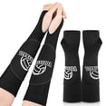 thumbnail image 4 of Yuarrent Mangas de antebrazo negras con orificio para el pulgar para voleibol, elásticas y transpirables. Ropa Deportiva, Zapatos, 4 of 6