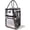 Silver, variant on Foldable Water-Resistant Rolling Reusable Eco Bag with Zipper, Black