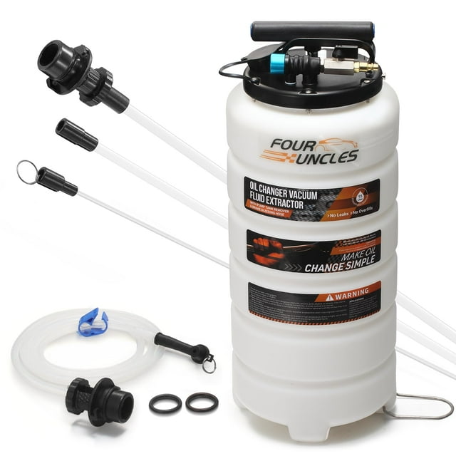 Extractor de fluido FOUR UNCLES Bomba de aceite manual neumática de 15 litros