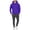 B Purple, variant on Men Hoodies Dqueduo Men's Velvet Solid Color Casual Loose Pocket Drawstring Long Pants Sweatshirt Long Sleeve Hooded Set Navy XL