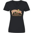 thumbnail image 3 of Inktastic Nevertheless, She Persisted Women's V-Neck T-Shirt, 3 of 5