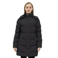 thumbnail image 2 of WenVen Women's Winter Coat Warm Puffer Jacket Hooded Winter Jacket with Hood Charcoal L, 2 of 8
