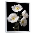 thumbnail image 2 of Designart "Elegant Whispers Among White Poppies I" Poppies Floater Framed Wall Decor, 2 of 5