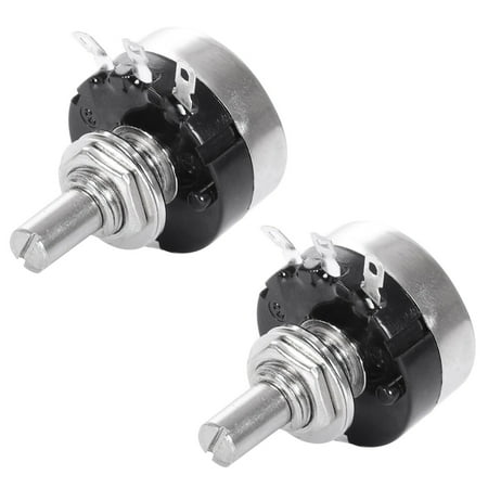 

2X Rotary Taper Carbon Potentiometer with Diameter with Knob RV24YN 20S B502 5K Ohm