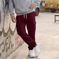 thumbnail image 6 of Mens Cargo Sweatpants Heavyweight Fleece Lined Joggers for Men Slim Fit,Cotton, Drawstring Elastic Waist,5 Pockets,Tapered,Track Bottoms,Straight, Sweat Pant,Soft,Daily Wear., 6 of 8