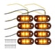 thumbnail image 1 of Unique Bargains Luz de marcador lateral delantera trasera 2 LED para camión, caravana, furgoneta, camión, RV, plástico ámbar (juego de 8), 1 of 1