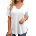 thumbnail image 2 of Women's Short Sleeve Shirts Pumpkin Bat Printed V Neck Lightweight Work T Shirt Trendy Flowy Tees, 2 of 5