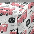 thumbnail image 4 of Vintage Trucks Dog Crate Cover, Themed Pattern of Cartoon Style Pastel Tone Vehicle Art, Easy to Use Pet Kennel Cover Small Dogs Puppies Kittens, 7 Sizes, Pastel Pink Dark Grey, by Ambesonne, 4 of 6