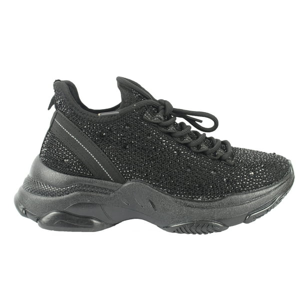 Tenis Sneakers con Brillos Casual para Dama Hanna MX Genova Black