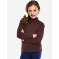 thumbnail image 2 of leveret girls boys & toddler solid turtleneck 100% cotton kids shirt (size 2 toddler, white), 2 of 9