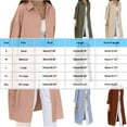 thumbnail image 3 of Royisotas Women's Tops Cotton Linen Casual Fall and Winter Long Sleeve Button Down Shirts for Women Lapel Collared Green Solid Button up Shirts, 3 of 4