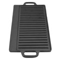 thumbnail image 1 of Noref Cast Iron Grill Pan, Non-Stick Cast Iron Grill Griddle Pan Ridged and Flat Double-Sided Baking Cooking Tray Bakeware, 1 of 7