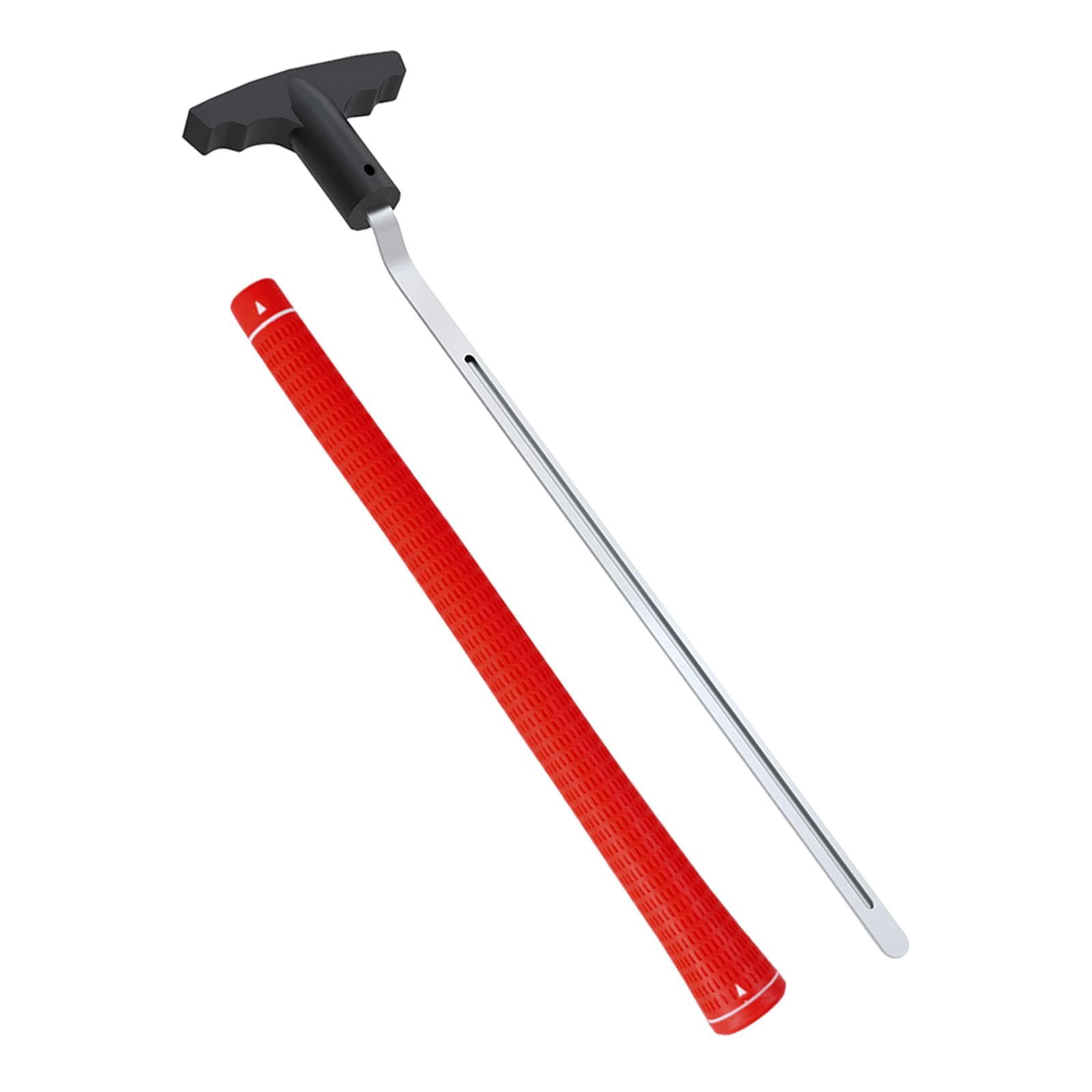 funtasica Golf Grip Removal Tool, Golf Accessories V Groove Grip Remover Saver 11" Sturdy Portable Easy to Use Grip Repair for Golfing Red