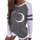 thumbnail image 4 of Camisas sexy para mujer Cuello redondo Manga larga Tops Impreso Blusa regular Fridja fjkfkj1894, 4 of 6