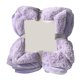 thumbnail image 1 of Manta cálida de felpa de 2 capas, franela súper suave, imitación de cachemira, cama, sofá, manta, púrpura tholdsy LF000018-04B, 1 of 7
