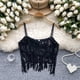 thumbnail image 2 of Camisola Sexy con borlas para mujer, chaleco sin tirantes con lentejuelas, Top brillante, Top elegante con ombligo, 2 of 5
