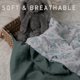 thumbnail image 4 of Mantas de muselina LYRICHOM BABY, paquete de 3 unidades, 96 x 102 cm, color beige, 4 of 6