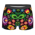thumbnail image 5 of Uemuo Traditional Floral Polish Pattern Men's Boxer Briefs,Trunk Anti-Chafing,Comfortable, Durable, and Stylish Underwear-Large, 5 of 9