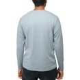 thumbnail image 2 of X RAY JEANS Mens Long Sleeve Henley T-Shirt, Slate Blue, XL, 2 of 5