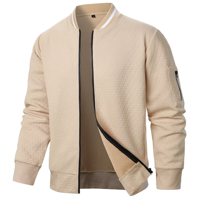 pstuiky camisa de manga larga para hombre, Chaqueta de manga larga con cuello alto y cremallera de color liso para hombre Tops de talla grande para hombre xxl