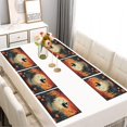 thumbnail image 3 of Placemats 6 Pack Halloween Pumpkin Bat Spider Witch Place Mat Washable Anti-Skid Table Mats for Wedding Restaurant & Camping Farmhouse Spooky Halloween Dining Table Mats, 3 of 3